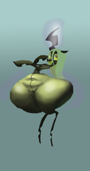 Size: 1112x2112 | Tagged: safe, artist:shemhamferosh, queen chrysalis, changeling, changeling queen, impossibly large butt, impossibly wide hips, plot, queen hipsalis, solo, wide hips