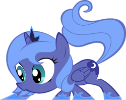 Size: 900x712 | Tagged: safe, artist:alexstrazse, artist:olegsavoskin, princess luna, alicorn, pony, filly, simple background, solo, transparent background, vector, woona