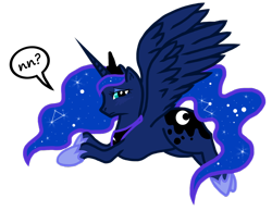 Size: 1024x795 | Tagged: safe, artist:ebony-lent-lily, artist:safe-as-houses, princess luna, alicorn, pony, nn?, simple background, solo