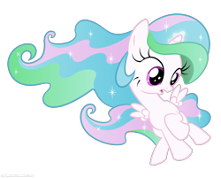 Size: 1200x966 | Tagged: safe, artist:olegsavoskin, princess celestia, alicorn, pony, cewestia, cute, cutelestia, female, filly, magic, simple background, solo, transparent background, vector, younger