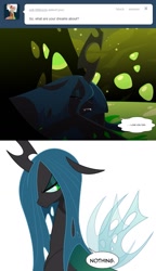 Size: 657x1142 | Tagged: safe, artist:tarajenkins, queen chrysalis, changeling, changeling queen, cupidite, female, solo