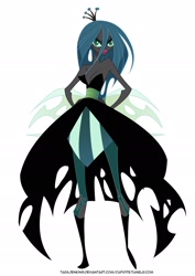 Size: 1600x2263 | Tagged: safe, artist:tarajenkins, queen chrysalis, human, cupidite, female, hand on hip, humanized, pony coloring, simple background, solo, white background