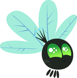 Size: 600x605 | Tagged: artist needed, safe, queen chrysalis, changeling, changeling queen, parasprite, colored wings, crown, female, jewelry, palette swap, paraspritized, recolor, regalia, simple background, solo, species swap, transparent background