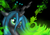 Size: 2303x1635 | Tagged: safe, artist:giuliabeck, princess cadance, queen chrysalis, shining armor, alicorn, changeling, changeling queen, pony, unicorn, female, fire, silhouette