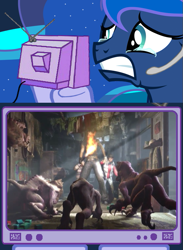 Size: 563x769 | Tagged: safe, princess luna, alicorn, pony, crying, exploitable meme, gamer luna, metro last light, tv meme