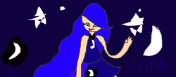 Size: 1006x441 | Tagged: safe, artist:darkbrat18, princess luna, clothes, female, humanized, solo