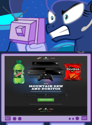 Size: 563x769 | Tagged: safe, princess luna, alicorn, pony, exploitable meme, gamer luna, tv meme, xbox one