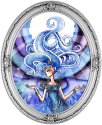 Size: 567x699 | Tagged: safe, artist:ladyamaltea, princess luna, humanized, portrait, solo