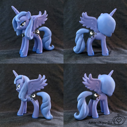 Size: 1080x1080 | Tagged: safe, artist:amandkyo-su, princess luna, brushable, custom, irl, photo, s1 luna, solo, toy