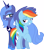 Size: 3766x4240 | Tagged: safe, artist:nazoth, princess luna, rainbow dash, alicorn, pegasus, pony, absurd resolution, female, lesbian, lunadash, s1 luna, shipping, simple background