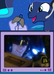 Size: 563x769 | Tagged: safe, princess luna, alicorn, pony, exploitable meme, gamer luna, gamer meme, greg funk, meme, obligatory pony, omega boost, tv meme