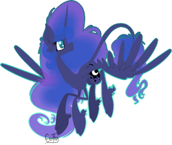 Size: 1077x903 | Tagged: safe, artist:cuttycommando, princess luna, alicorn, pony, female, horn, mare, simple background, solo, transparent background