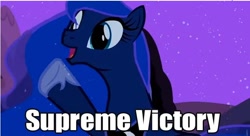 Size: 640x348 | Tagged: safe, princess luna, alicorn, pony, female, horn, killer instinct, mare, meme, solo