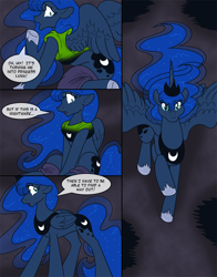 Size: 700x894 | Tagged: safe, artist:akuoreo, princess luna, oc, alicorn, pony, brony, comic, dream, dream walker luna, human to pony, rule 63, transformation, transgender transformation