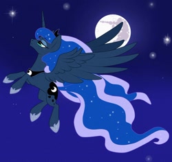 Size: 920x869 | Tagged: dead source, safe, artist:sugarcup, princess luna, alicorn, pony, female, horn, mare, solo