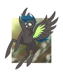 Size: 1488x1806 | Tagged: safe, artist:tarajenkins, queen chrysalis, alicorn, changeling, changeling queen, pony, abstract background, cupidite, disguise, female, flying, frown, gritted teeth, mare, ponified, solo, wide eyes