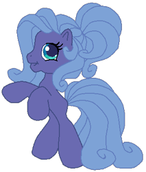 Size: 332x389 | Tagged: safe, artist:colossalstinker, color edit, princess luna, rainbow dash, g3.5, palette swap, recolor, simple background, solo