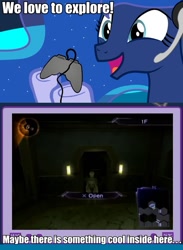 Size: 563x769 | Tagged: safe, princess luna, alicorn, pony, digital devil saga, exploitable meme, impending doom, megami tensei, meme, obligatory pony, shin megami tensei, tv meme