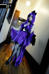 Size: 643x960 | Tagged: safe, artist:chiipichan, princess luna, human, clothes, cosplay, irl, irl human, photo, solo, stockings