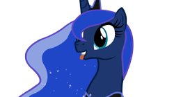 Size: 5360x3000 | Tagged: safe, artist:overmare, princess luna, alicorn, pony, absurd resolution, simple background, solo, tongue out, transparent background, vector