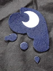 Size: 603x800 | Tagged: safe, princess luna, cutie mark, irl, moon, no pony, photo, simple background