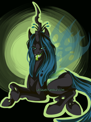 Size: 594x794 | Tagged: dead source, safe, artist:lecaus, queen chrysalis, changeling, changeling queen, female