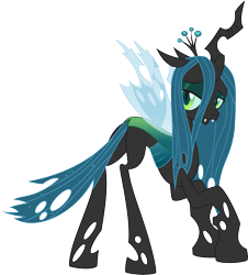 Size: 5808x6435 | Tagged: safe, artist:leopurofriki, queen chrysalis, changeling, changeling queen, absurd resolution, female, simple background, transparent background