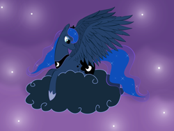 Size: 3648x2736 | Tagged: safe, artist:mychemforever, princess luna, alicorn, pony, .psd available, cloud, solo