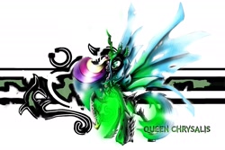 Size: 2171x1449 | Tagged: safe, artist:europamaxima, queen chrysalis, changeling, changeling queen, female, solo