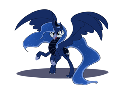 Size: 1414x1116 | Tagged: safe, artist:celerypony, princess luna, hippogriff, hippogriffied, solo, species swap, wat