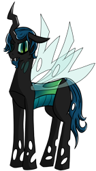Size: 2714x4815 | Tagged: dead source, safe, artist:tlatophat, king metamorphosis, queen chrysalis, changeling, changeling queen, changeling king, female, rule 63, simple background, transparent background