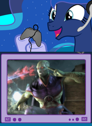 Size: 563x769 | Tagged: safe, princess luna, alicorn, pony, exploitable meme, gamer luna, gamer meme, injustice gods among us, martian manhunter, meme, obligatory pony, tv meme