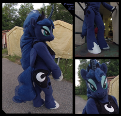 Size: 1280x1226 | Tagged: safe, artist:sheppymomma, princess luna, cosplay, fursuit, irl, photo