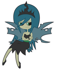 Size: 610x756 | Tagged: safe, artist:nekozneko, queen chrysalis, humanized, simple background, skinny, transparent background