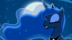 Size: 640x360 | Tagged: safe, princess luna, alicorn, pony, animated, children of the night, singing, solo