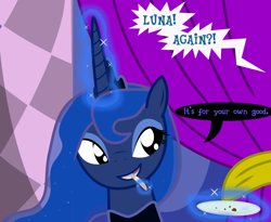 Size: 3000x2457 | Tagged: safe, artist:dazed-and-wandering, princess luna, alicorn, pony, female, horn, magic, mare, solo