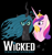 Size: 2732x2887 | Tagged: safe, artist:cluttercluster, princess cadance, queen chrysalis, alicorn, changeling, changeling queen, pony, female, high res