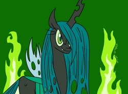 Size: 1280x947 | Tagged: safe, queen chrysalis, changeling, changeling queen, female, horn