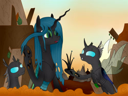 Size: 2592x1936 | Tagged: safe, artist:patapon13, queen chrysalis, changeling, changeling queen, female