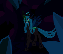 Size: 1591x1362 | Tagged: safe, artist:mewglethewolf, queen chrysalis, changeling, changeling queen, female