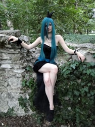 Size: 600x800 | Tagged: safe, artist:livedecadence, queen chrysalis, human, cosplay, irl, irl human, photo, solo