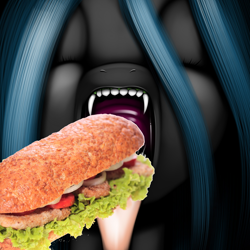 Size: 1280x1280 | Tagged: safe, edit, queen chrysalis, changeling, changeling queen, female, food, not porn, sandwich, sandwich censorship