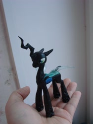 Size: 2304x3072 | Tagged: safe, artist:gela-g-i-s-gela, queen chrysalis, changeling, changeling queen, custom, high res, irl, photo, toy