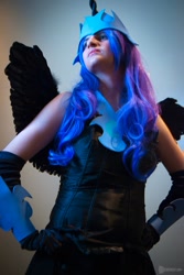 Size: 642x960 | Tagged: safe, artist:darksilverhawk, princess luna, human, cosplay, irl, irl human, photo, solo