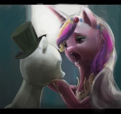 Size: 900x846 | Tagged: source needed, safe, artist:php90, princess cadance, queen chrysalis, alicorn, changeling, changeling queen, pony, a canterlot wedding, faic, fake cadance, mannequin, scene interpretation, uncanny valley