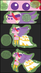 Size: 1100x1920 | Tagged: safe, artist:inkrose98, princess cadance, queen chrysalis, alicorn, changeling, changeling queen, pony, comic:shapeless sun, comic, doll, pointy ponies, tumblr, tumblr comic