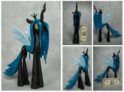 Size: 1035x767 | Tagged: safe, artist:ohnoitsserp, queen chrysalis, changeling, changeling queen, 3d print, irl, photo, sculpture