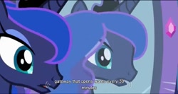 Size: 1597x847 | Tagged: safe, screencap, princess luna, alicorn, pony, meme, solo, youtube caption, youtube link