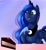 Size: 1670x1816 | Tagged: safe, artist:skyart301, princess luna, alicorn, pony, cake, heart eyes, solo, wingding eyes