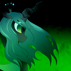 Size: 800x800 | Tagged: safe, artist:rainbow-cyanide, queen chrysalis, changeling, changeling queen, female, solo